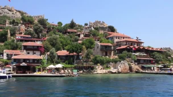 Viaggio. Turchia Regione Kekova-Simena - Apollonia Toro occidentale — Video Stock