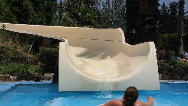 Aquapark in Antalya, Turkey — Stock Video