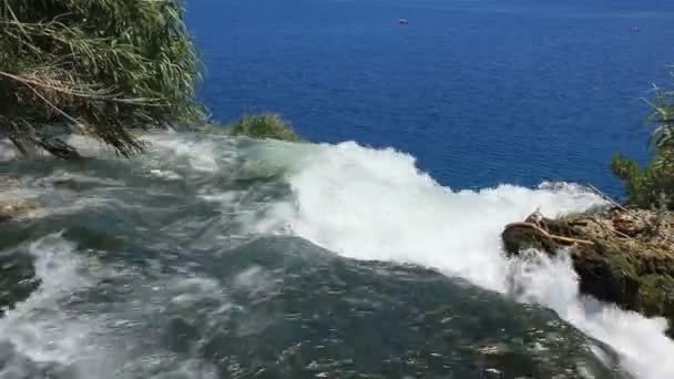 Wodospad Duden w Antalya, Turcja — Wideo stockowe