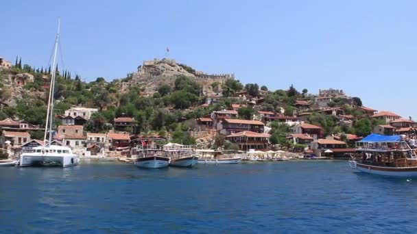 Voyage. Turkey Kekova-Simena Region - Apollonia Western Taurus — Stock Video