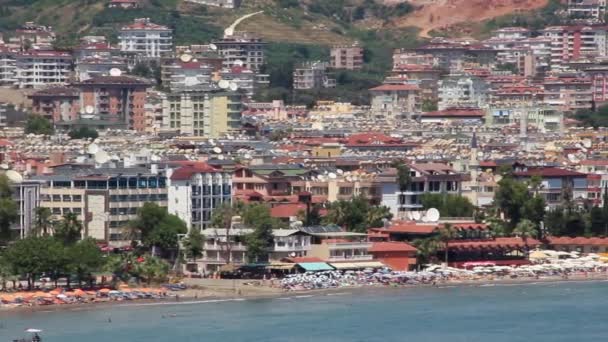 Wybrzeże alanya, Turcja — Wideo stockowe