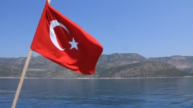 yolculuk. Türkiye'de kemer. Türk bayrağı