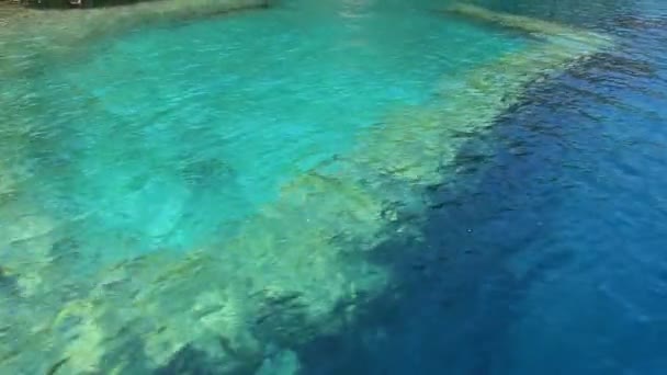 Simena - sular altında Antik mimarisinin antik Likya city.kekova island.ruins — Stok video