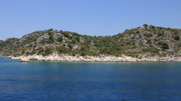 航海。トルコ ケメル ケコバ キプロス地域西部おうし座 — ストック動画