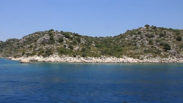 Viaje. Turquía Kemer Kekova-Simena Región Tauro Occidental — Vídeo de stock