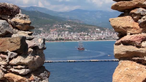 Seacoast Alanya, Turkey — Stock Video