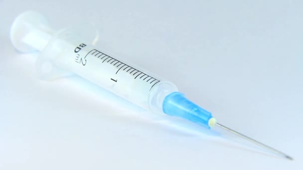 Medical syringe — Stock Video