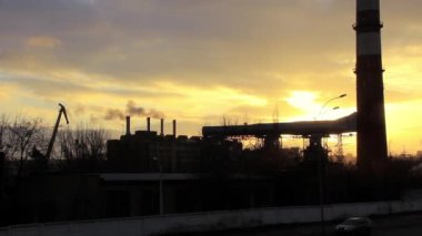 ısı elektrik istasyonu timelapse baca Sigara
