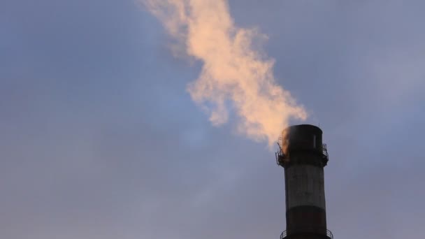 Cheminée fumeur de la station d'électrophorèse de la chaleur timelapse — Video