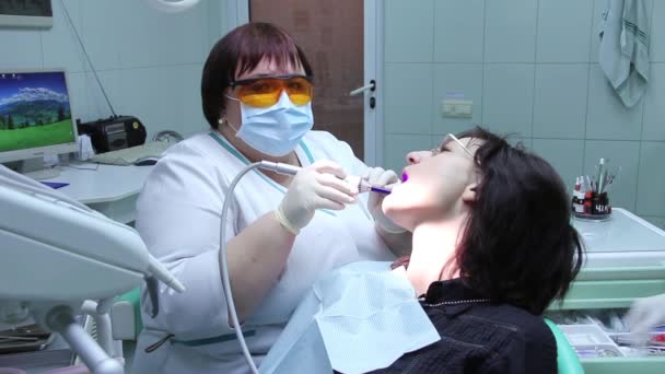 Servicio de salud dental — Vídeo de stock