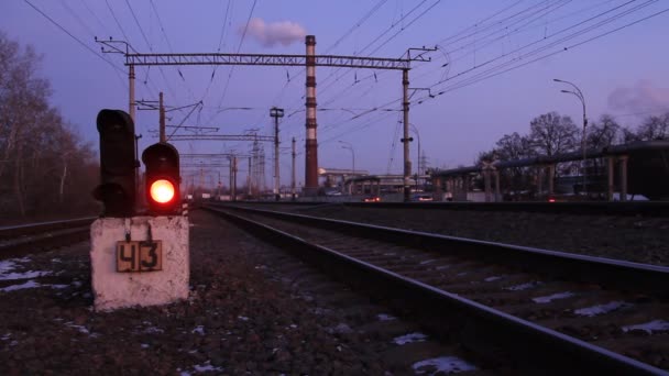 Eisenbahn — Stockvideo