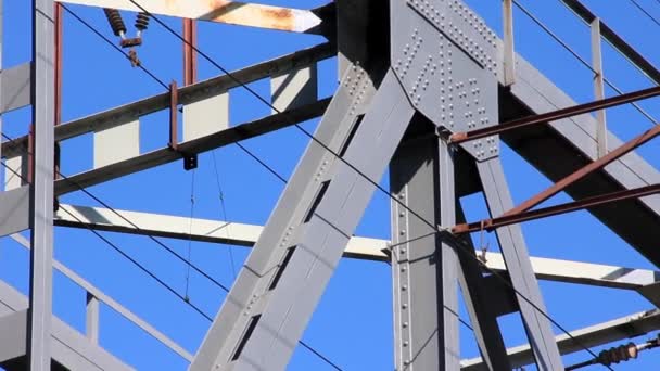 Puente ferroviario — Vídeo de stock