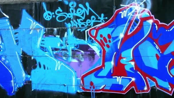 Граффити — стоковое видео