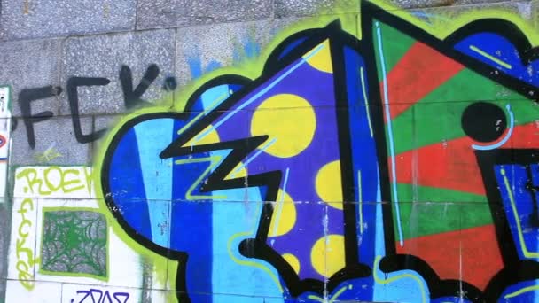 Graffiti — Stockvideo