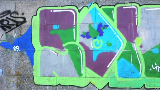 Graffiti — Stockvideo