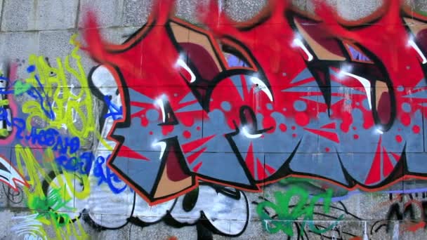 Graffiti. — Stok video