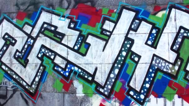 Graffiti — Stockvideo