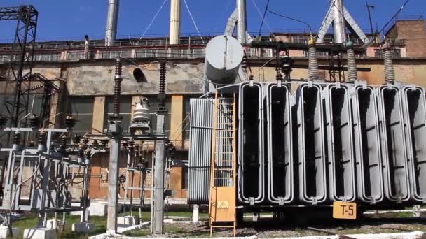 Electropower teplárny — Stock video