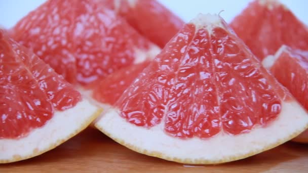 Grapefruitscheiben — Stockvideo