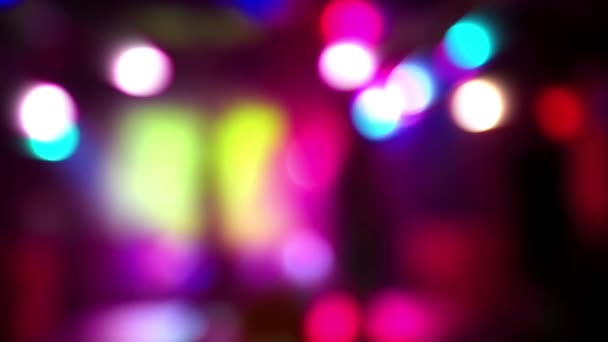 Illumination inside nightclub — Stock Video