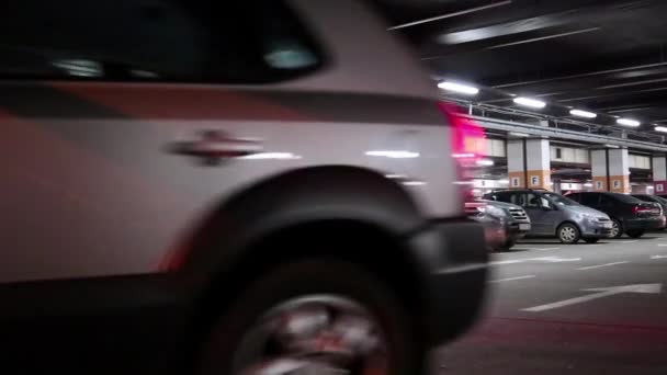 Underground parking — Stock Video