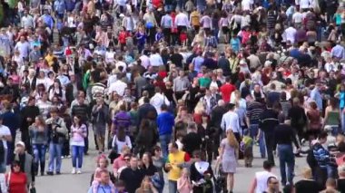 Kiev, Ukrayna, 9 Mayıs 2012: 67 yıldönümü büyük Vatanseverlik Savaşı (İkinci Dünya Savaşı), Kiev, Ukrayna, 9 Mayıs 2012 için tören geçit insanlara adanmış