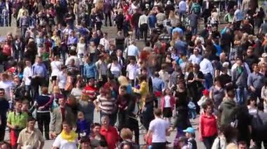 Kiev, Ukrayna, 9 Mayıs 2012: 67 yıldönümü büyük Vatanseverlik Savaşı (İkinci Dünya Savaşı), Kiev, Ukrayna, 9 Mayıs 2012 için tören geçit insanlara adanmış
