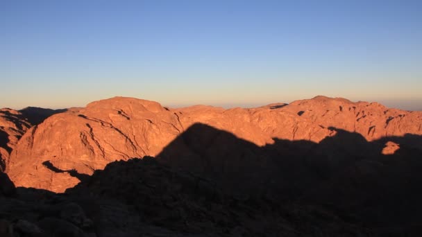 Monte Sinaí. Amanecer — Vídeo de stock