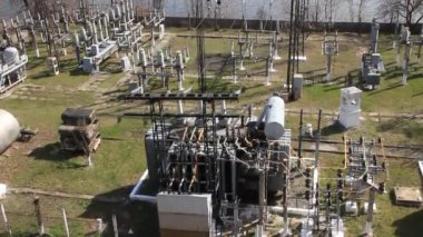 ısı elektrik istasyonu. Transformers. Açık Şalt