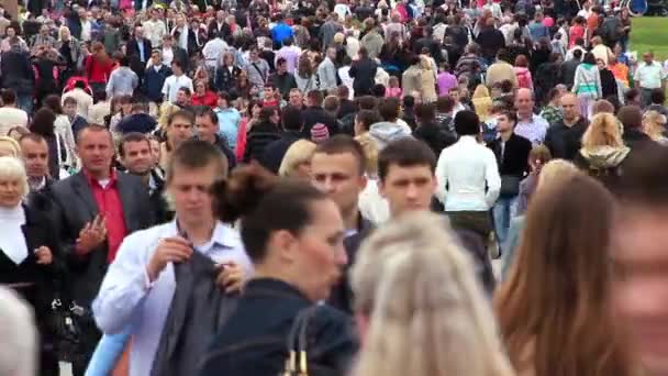 KIEV, UKRAINE, MAY 9, 2012: at ceremonial parade dedicated to the 67th Anniversary of victory in Great Patriotic War (World War II) in Kiev, Ukraine, May 9, 2012 — Stock Video