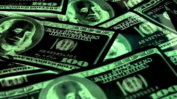 Dollarsedlar — Stockvideo