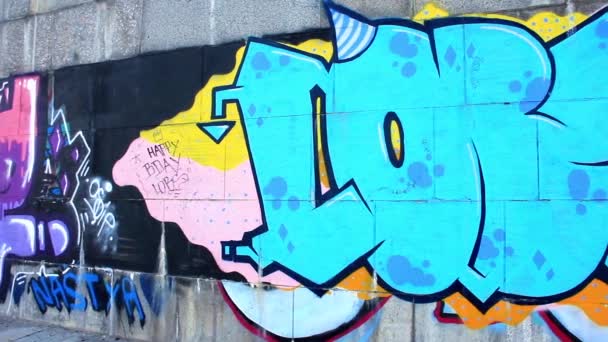 Graffiti — Stok Video