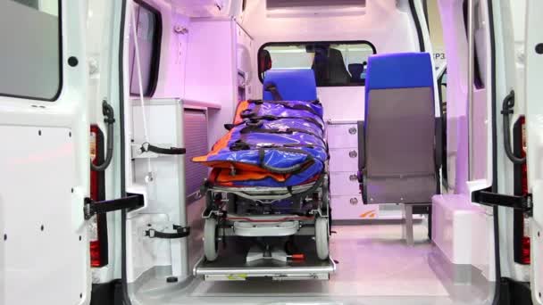 Cabina de coche ambulancia — Vídeos de Stock