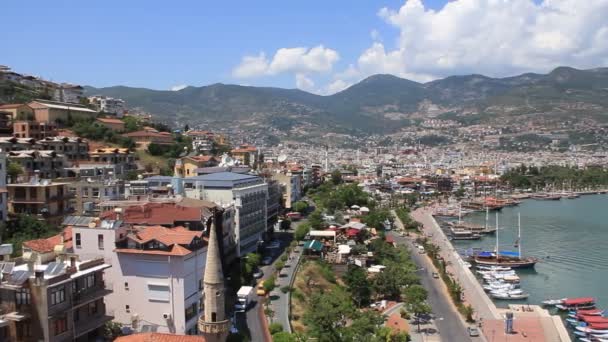 Wybrzeże alanya, Turcja — Wideo stockowe