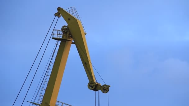 Industrial crane — Stock Video