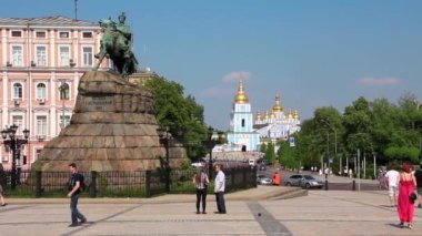 bogdan khmelnitsky, Kiev, Ukrayna sofiyskaya Meydanı anıt