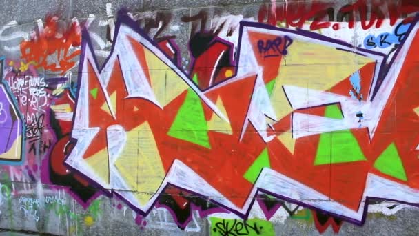 Graffiti. — Stok video