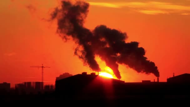 Contaminación ambiental — Vídeo de stock