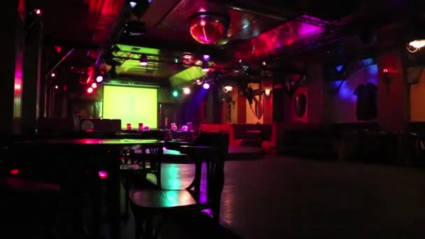Inside the nightclub — Stock Video