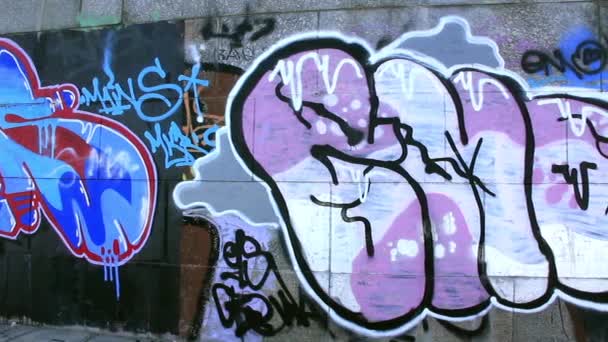 Graffiti — Stockvideo