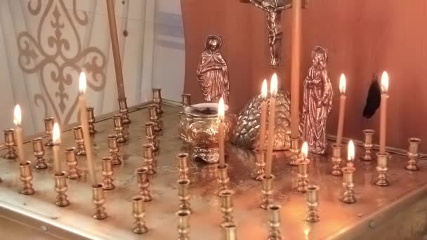Velas na igreja ortodoxa — Vídeo © Harmony Video Production #20292161