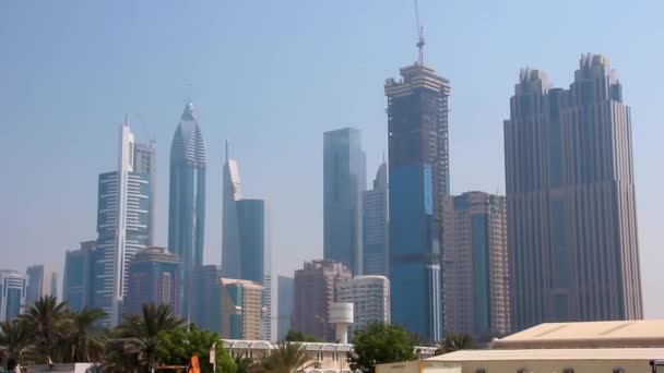 Skyscapers em Dubai — Vídeo de Stock