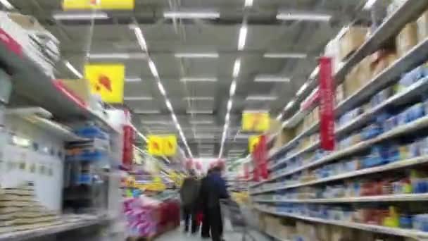 V supermarketu — Stock video