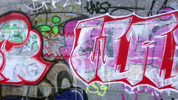 Граффити — стоковое видео