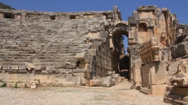 Antik Yunan-Roma amfi. Myra eski adı - demre Türkiye