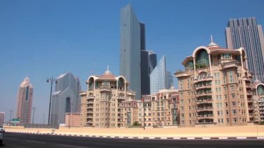 Dubai şehir merkezinde. Birleşik Arap Emirlikleri