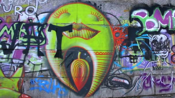 Graffiti. — Vídeo de stock