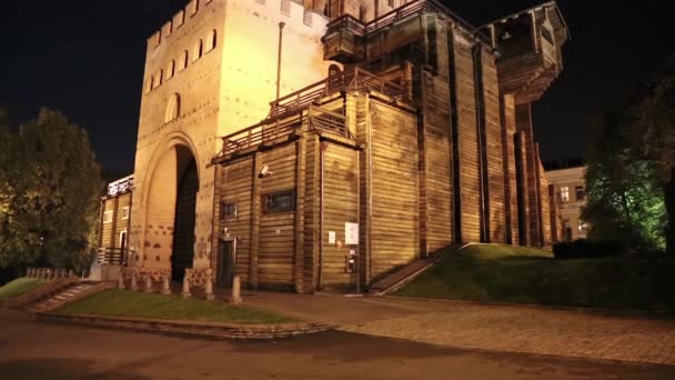 Χρυσή πύλη στο Κίεβο, Ουκρανία — Αρχείο Βίντεο
