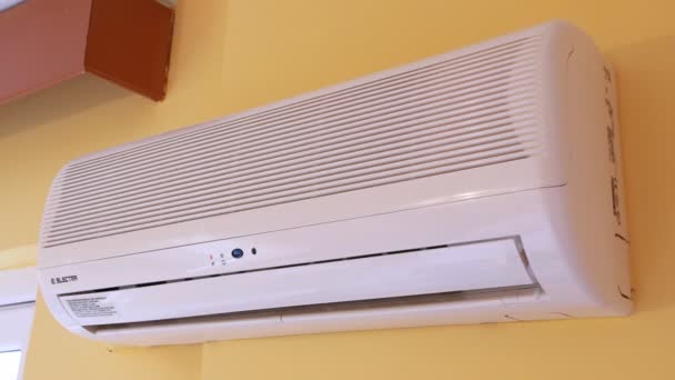 White air conditioner — Stock Footage White air conditioner Stock Footage