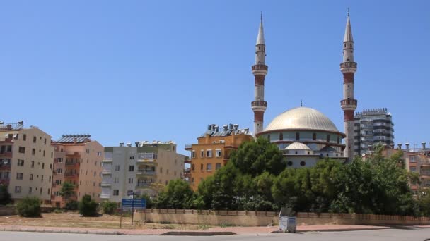 Mosque in Antalya, Turkey — Stock Video